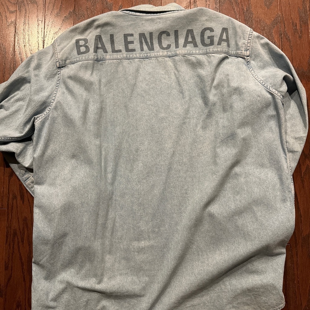 Balenciaga Oversized Denim Shirt